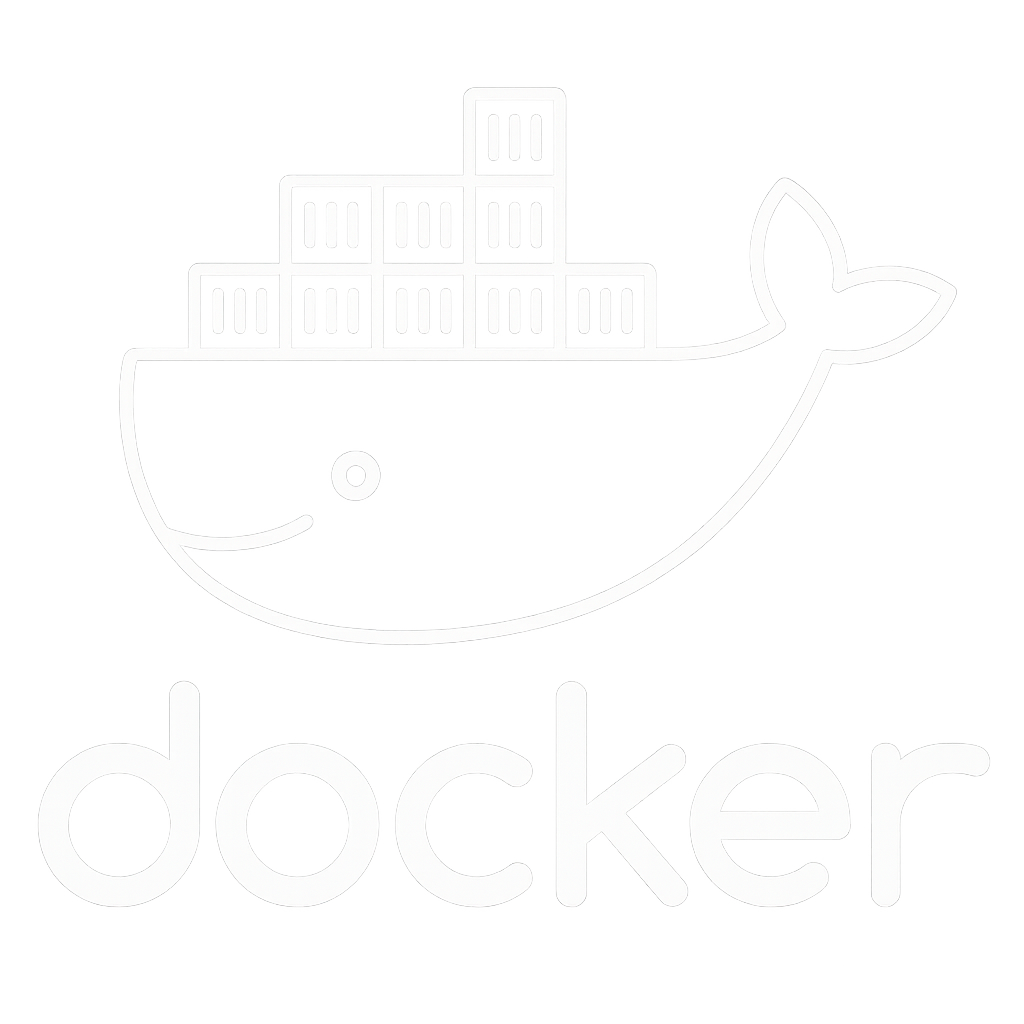 Docker whale and container logo